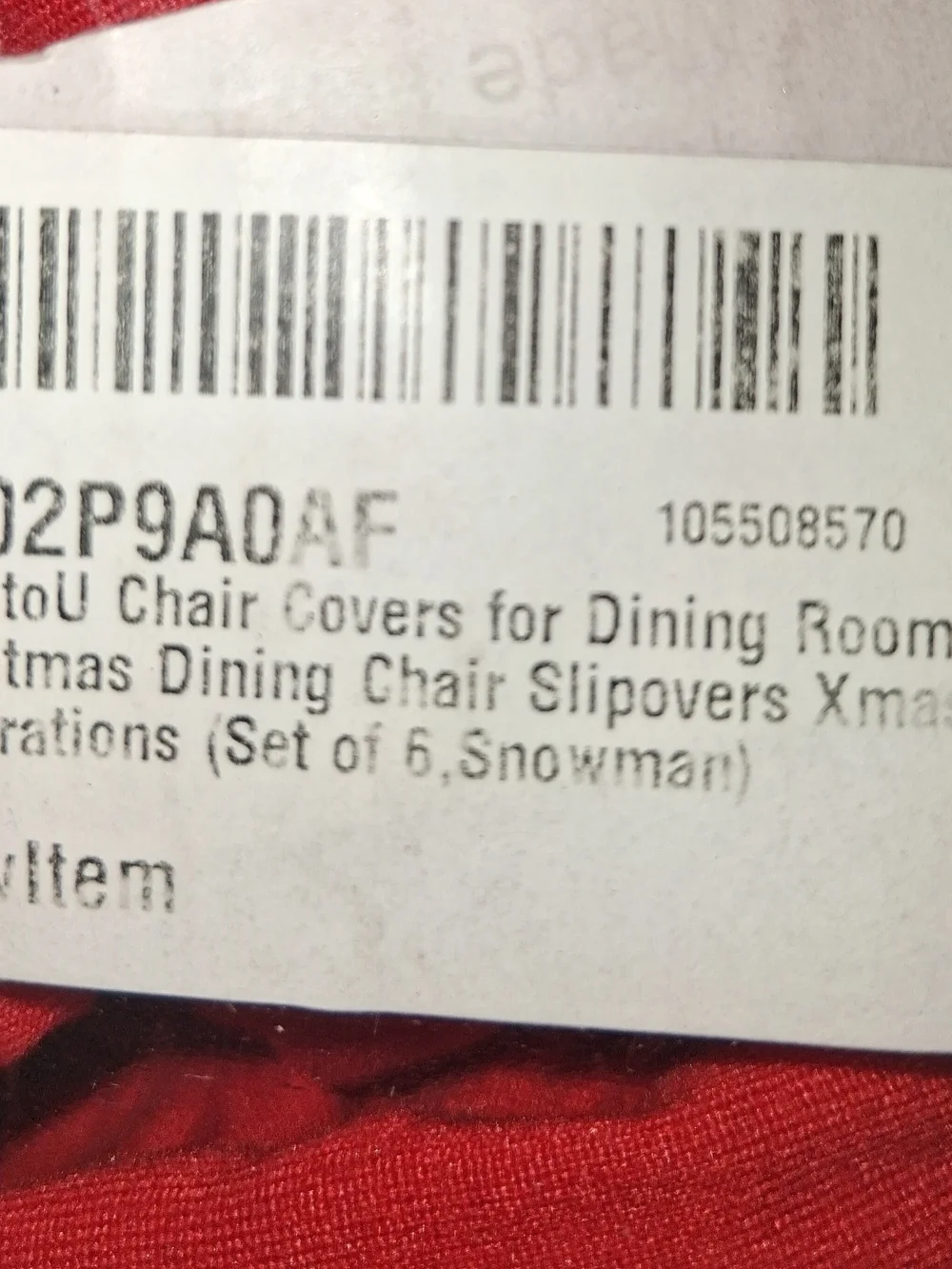 Red Christmas Chair Covers - Festive Holiday Slipcovers
